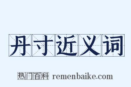 丹寸近义词是什么意思的图片